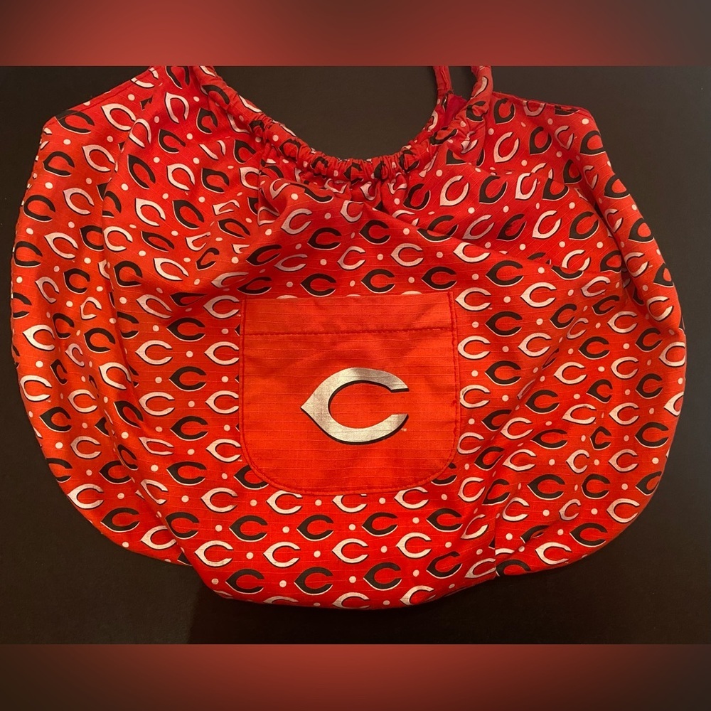 Cincinnati Reds Logo MLB Tote Bag Purse Handbag - See Note Flaw